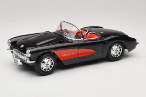 Chevrolet Corvette C1 Preto & Vermelho Bburago 1:18 3034-M1 Metal