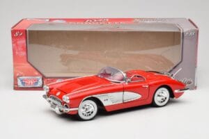 Chevrolet Corvette C1 Vermelho Motormax 1:18 73100TC Metal - imagem 8 de 8