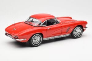 Chevrolet Corvette C1 Cabriolet Roman Vermelho AUTOart 1:18 71102 Metal - imagem 3 de 8