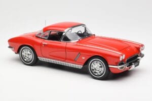 Chevrolet Corvette C1 Cabriolet Roman Vermelho AUTOart 1:18 71102 Metal - imagem 6 de 8