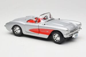 Chevrolet Corvette C1 Prata Bburago 1:18 3034 Metal - imagem 6 de 8