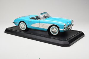 Chevrolet Corvette C1 Hard Top Azul Solido 1:12 1202-M1 Metal - imagem 6 de 8