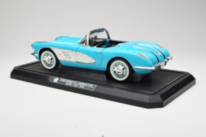 Chevrolet Corvette C1 Hard Top Azul Solido 1:12 1202-M1 Metal - imagem 7 de 8