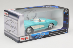 Chevrolet Corvette C1 Verde Menta Maisto 1:24 31275 Metal - imagem 2 de 3