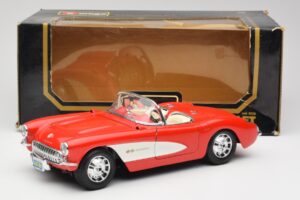 Chevrolet Corvette C1 Roadster Vermelho Bburago 1:18 3024 Metal - imagem 8 de 8