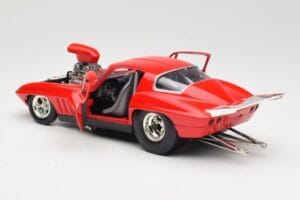 Chevrolet Corvette C3 Dragster Vermelho Hot Wheels 1:18 29226 Metal - imagem 5 de 8