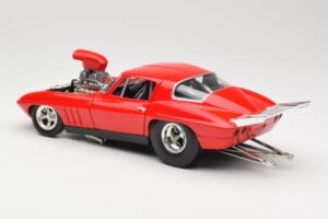 Chevrolet Corvette C3 Dragster Vermelho Hot Wheels 1:18 29226 Metal - imagem 7 de 8