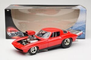 Chevrolet Corvette C3 Dragster Vermelho Hot Wheels 1:18 29226 Metal - imagem 8 de 8