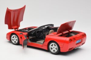 Chevrolet Corvette C5 Cabriolet Vermelho Bburago 1:18 3076 Metal - imagem 5 de 8