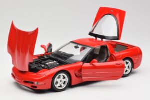 Chevrolet Corvette C5 Vermelho Bburago 1:18 3066 Metal - imagem 2 de 8