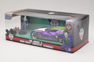 Chevrolet Corvette C6 Stingray The Joker With Figure Jada 1:24 253255020 Metal - imagem 3 de 3