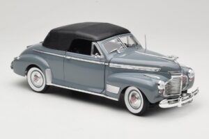 Chevrolet Deluxe Cabriolet Com Capota Suave Cinzento Eagles Race 1:18 7497276 Metal - imagem 6 de 8