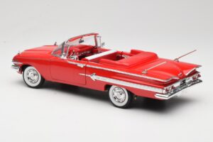 Chevrolet Impala Cabriolet Vermelho Welly 1:18 9864W Metal - imagem 7 de 8