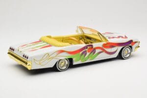 Chevrolet Impala Lowrider White Metallic Hot Wheels 1:18 27635 Metal - imagem 3 de 8