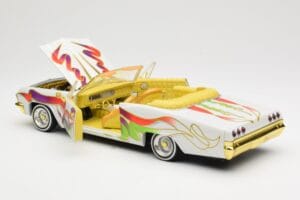Chevrolet Impala Lowrider White Metallic Hot Wheels 1:18 27635 Metal - imagem 5 de 8