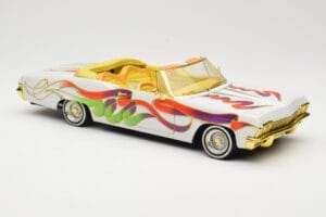 Chevrolet Impala Lowrider White Metallic Hot Wheels 1:18 27635 Metal - imagem 6 de 8