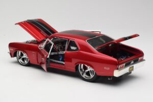 Chevrolet Nova SS Coupe Vermelho Maisto 1:18 31083-M1 Metal - imagem 5 de 8
