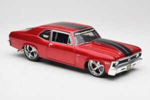 Chevrolet Nova SS Coupe Vermelho Maisto 1:18 31083-M1 Metal - imagem 6 de 8