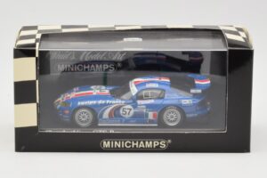 Dodge Viper GTS-R #57 Terrien / Cochet / Dayraut Le Mans 24 Hours 2001 Minichamps 1:43 400011457 Metal - imagem 4 de 4