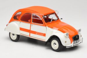 Citroen 2CV Spot Laranja & Branco Solido 1:18 421183600 Metal - imagem 6 de 8