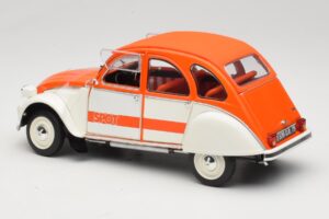 Citroen 2CV Spot Laranja & Branco Solido 1:18 421183600 Metal - imagem 7 de 8