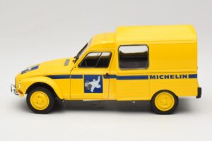 Citroen Acadiane Michelin Amarelo Solido 1:18 S1800406 Metal - imagem 3 de 6