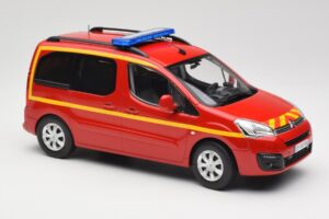 Citroen Berlingo II Pompiers Vermelho Norev 1:18 181641 Metal - imagem 4 de 6