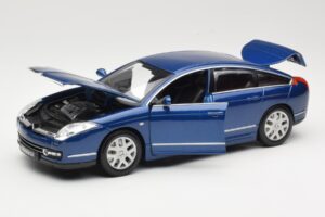 Citroen C6 Azul Bburago 1:18 18-12073 Metal - imagem 2 de 8