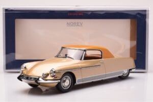 Citroen DS 19 Le Dandy Bege e Castanho Norev 1:18 181741 Metal - imagem 6 de 6