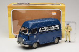 Citroen Estafette Gendarmerie Azul Com Figura Norev 1:18 185165 Metal - imagem 6 de 6