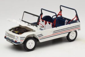 Citroen Mehari Azul Branco Vermelho Norev 1:18 181805 Metal - imagem 2 de 7