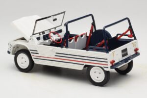 Citroen Mehari Azul Branco Vermelho Norev 1:18 181805 Metal - imagem 5 de 7