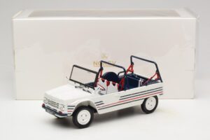 Citroen Mehari Azul Branco Vermelho Norev 1:18 181805 Metal - imagem 7 de 7