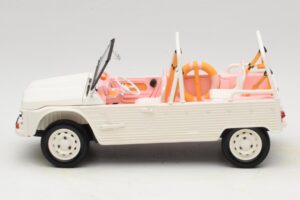Citroen Mehari Eden Sorbet Branco e Rosa Norev 1:18 181804 Metal - imagem 3 de 6