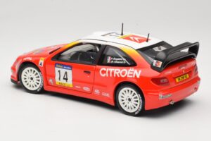 Citroen Xsara T4 WRC #14 P. Bugalski / J-P. Chiaroni WRC 2001 Solido 1:18 9021 Metal - imagem 7 de 8