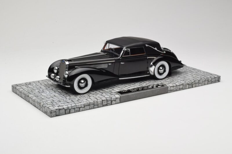 Delage D8-120 Cabriolet Preto Minichamps 1:18 107115131 Metal