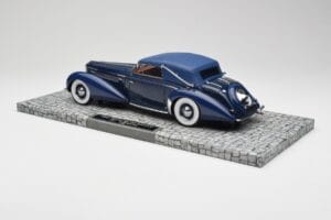 Delage D8-120 Cabriolet Two Tone Azul Minichamps 1:18 107115132 Resina - imagem 5 de 6