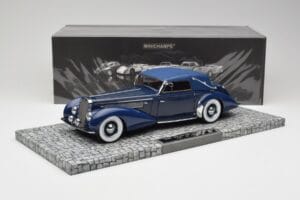 Delage D8-120 Cabriolet Two Tone Azul Minichamps 1:18 107115132 Resina - imagem 6 de 6