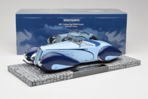 Delahaye Type 135-M Cabriolet Mullin Museum Minichamps 1:18 107116160 Metal - imagem 2 de 6
