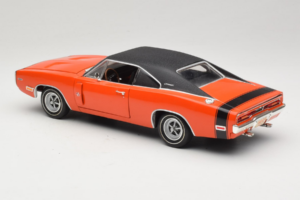 Dodge Charger R/T Laranja & Preto American Muscle 1:18 39314 Metal - imagem 7 de 8