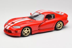 Dodge Viper GTS Vermelho Bburago 1:18 3075 Metal