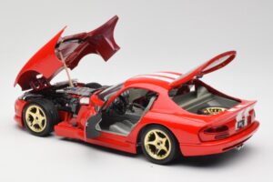 Dodge Viper GTS Vermelho Bburago 1:18 3075 Metal - imagem 5 de 8