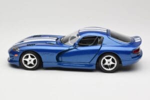 Dodge Viper GTS SR II Azul com Riscas Brancas Bburago 1:18 3330 Metal - imagem 4 de 8