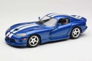Dodge Viper GTS SR II Azul com Riscas Brancas Bburago 1:18 3330 Metal