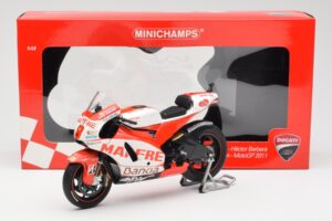 Ducati Desmosedici GP11 #8 H. Barbera Ducati MotoGP Team MotoGP 2011 Minichamps 1:12 123110008 Metal - imagem 6 de 6