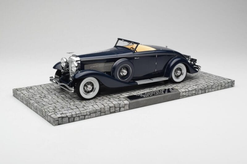 Duesenberg SJN Convertible Coupe Midnight Blue Minichamps 1:18 107150332 Metal