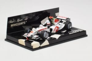 BAR Honda 007 A. Davidson Malaysian GP 2005 Minichamps 1:43 400050104 Metal - imagem 2 de 5