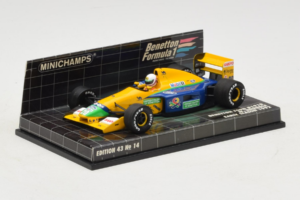 Benetton B191B Ford #20 M. Brundle Early Season F1 1992 Minichamps 1:43 400920120 Metal - imagem 2 de 5