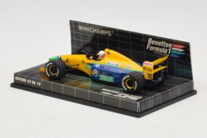 Benetton B191B Ford #20 M. Brundle Early Season F1 1992 Minichamps 1:43 400920120 Metal - imagem 3 de 5