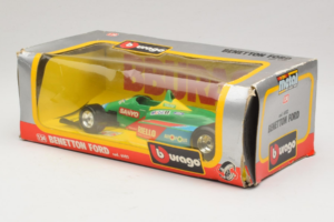 Benetton B190 Ford #20 N. Piquet F1 1990 Bburago 1:24 6102 Metal - imagem 3 de 3
